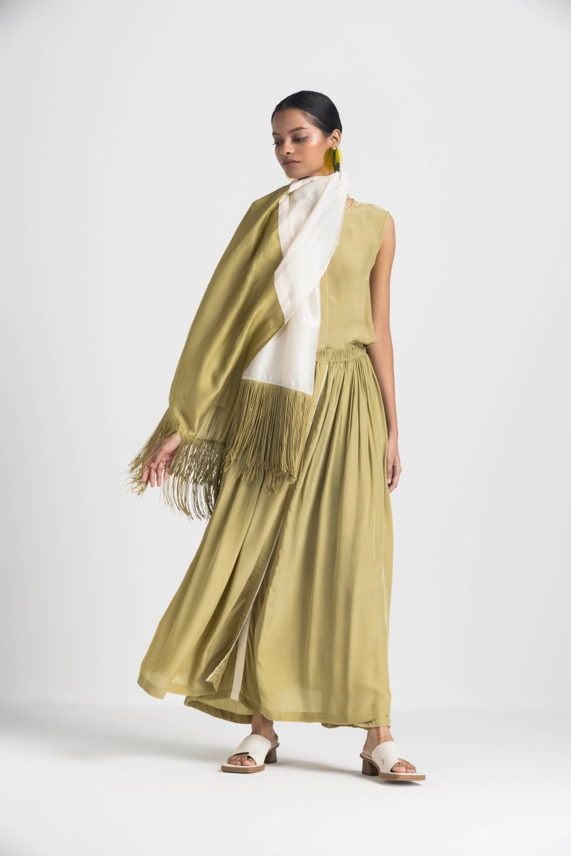 Skirt Pant - Moss Green - Three