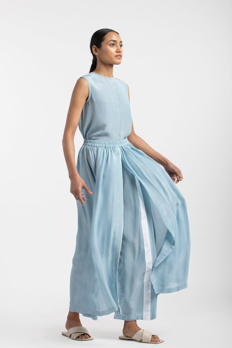 Skirt Pant- Powder Blue - Three