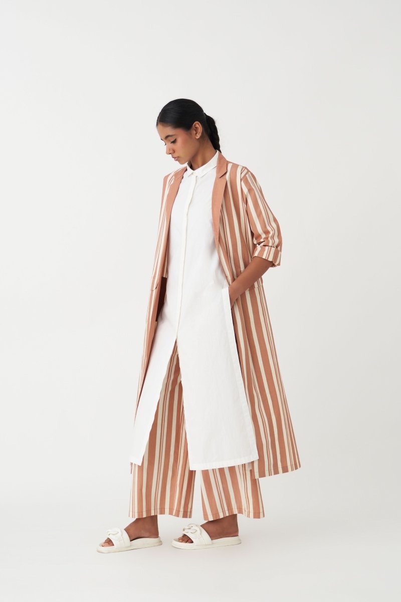 Stripe Jacket - Champagne Stripe - Three