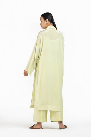 Overlap Kaftaan Pale Lime (with slip)