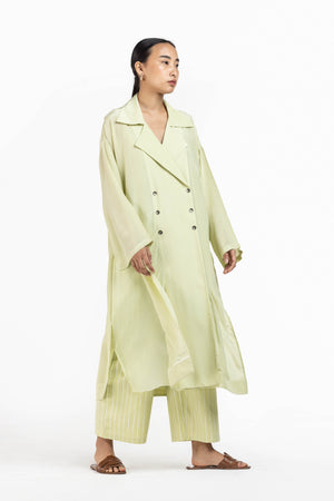 Overlap Kaftaan Pale Lime (with slip)