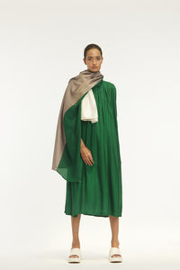Gather Neck Dress Co-ord Emerald Green