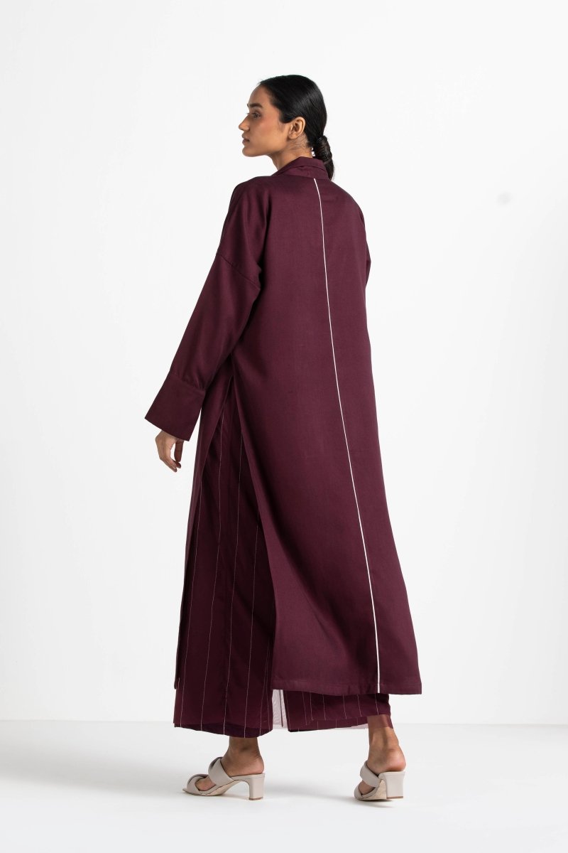 V Neck Tunic Co-ord (Set of 2) - Three