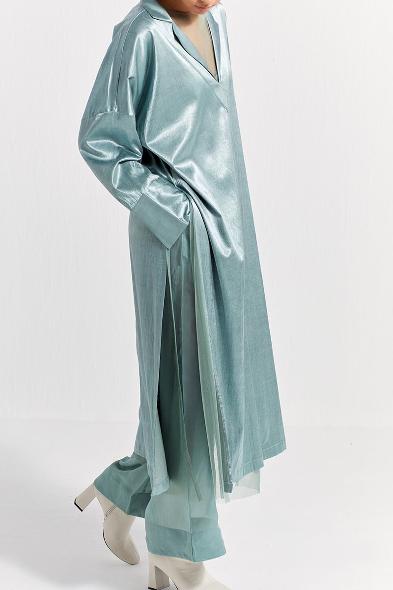 V-neck Tunic - Jade - Three