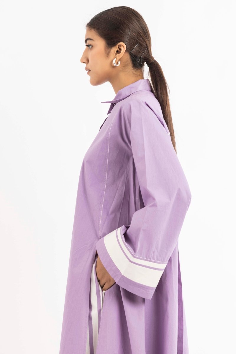 Wide Sleeve Shirt Lavender - Three