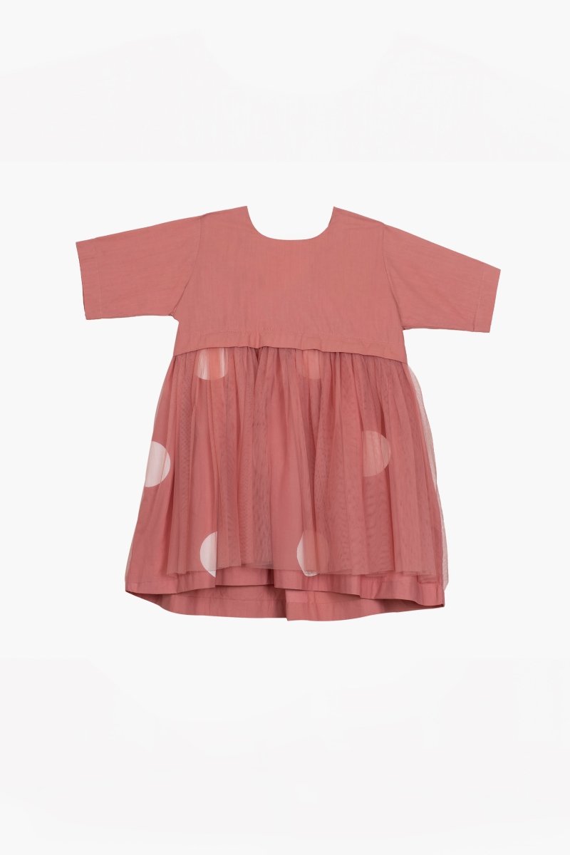 Yoke Dress- Dusty Rose - Three